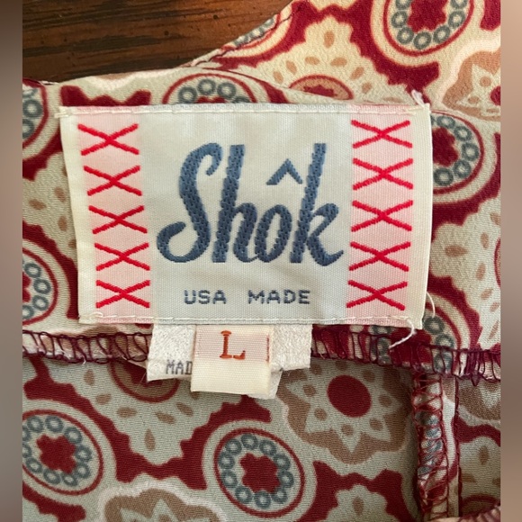 Vintage bold patterned a-line maxi dress - Picture 5 of 5